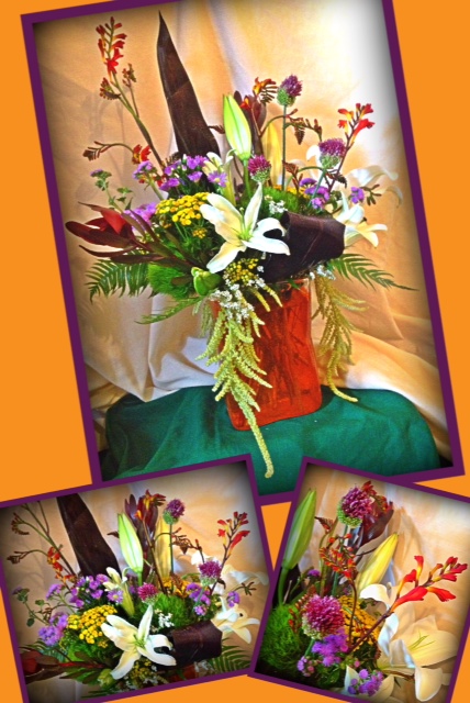Contemporary fresh floral design